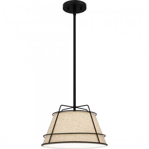 Quoizel QPP5629MBK | Burbidge 13" Wide Mini Pendant