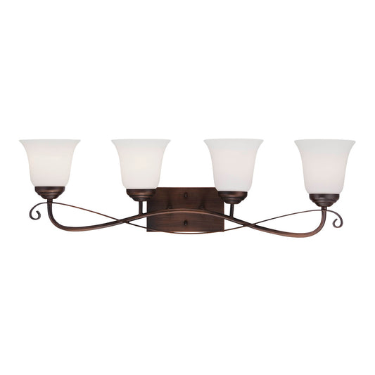 Millennium 3024-RBZ | Kingsport 4 Light Bathroom Vanity Light