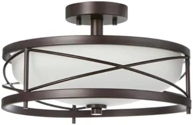 Home Decorators Collection 1003 418 995 | 2-Light Semi-Flush Mount Ceiling Light