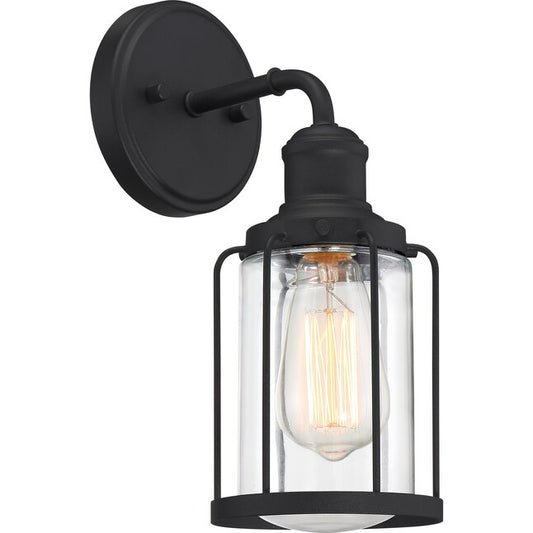 Quoizel LUD8605EK | Ludlow 13" Tall Bathroom Sconce with Clear Glass Shade
