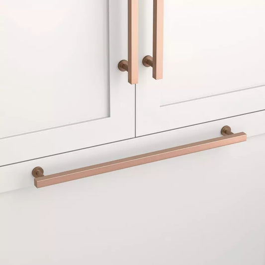 Signature Hardware 12" Colville Solid Brass Appliance Pull in Antique Copper