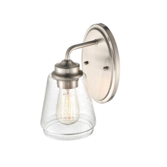 Millennium 2461-BN | 10" Tall Wall Sconce with Clear Glass Shade