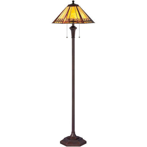 Quoizel TF1135F | Arden 60 inch 100 watt Bronze Floor Lamp Portable Light in Russet, Naturals