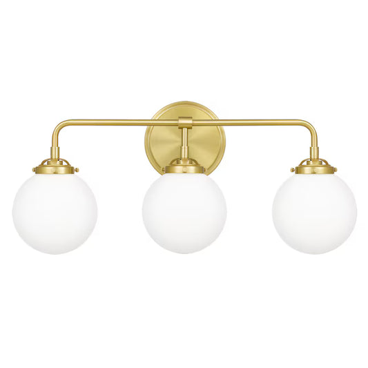 Quoizel LRY8624Y | Landry 3 Light 24 inch Satin Brass Bath Light Wall Light