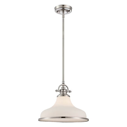 Quoizel GRT2814BN | Grant 1 Light 14 inch Brushed Nickel Pendant Ceiling Light