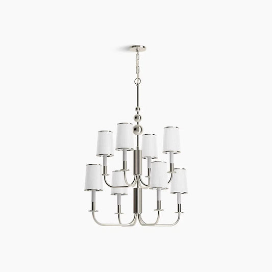 Kohler Lighting 27442-CH08-SNL | Tresdoux 8 Light 24" Wide Chandelier - Polished Nickel