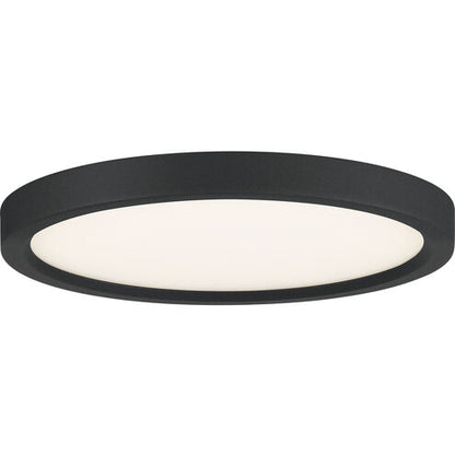 Quoizel OST1711EK | Outskirts 11 inch Earth Black Flush Mount Ceiling Light