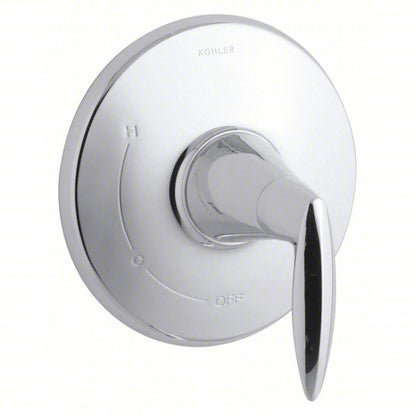 Kohler TS45110-4-CP | Valve Trim: Circle Trim Plate, Metal, Polished Chrome Finish, Lever Faucet Handle