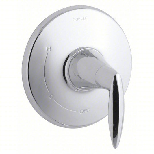 Kohler TS45110-4-CP | Valve Trim: Circle Trim Plate, Metal, Polished Chrome Finish, Lever Faucet Handle