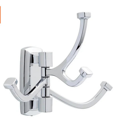 Delta PWD37-PC | Portwood Multi-Purpose Swivel Towel Hook Bath Hardware Accessory in Polished Chrome