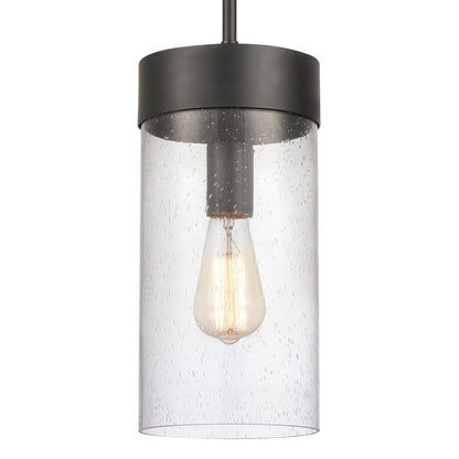 Park Harbor PHPL3501MB | Hanzell 6" Wide Mini Pendant in Matte Black