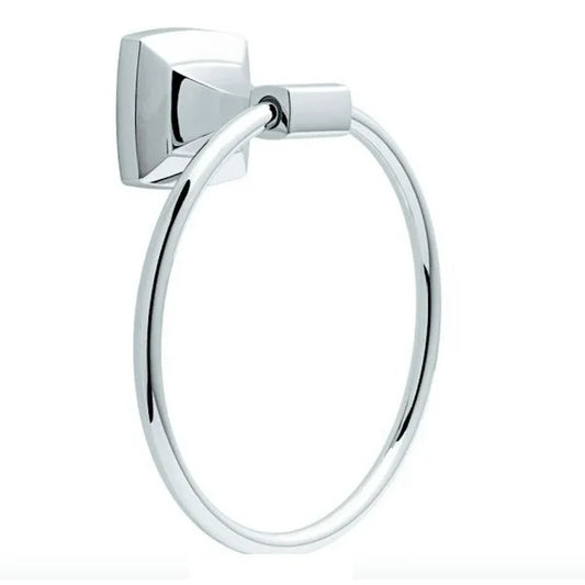 Delta PWD46-PC | Portwood Wall Mount Round Closed Towel Ring Bath Hardware Accessory in Polished Chrome