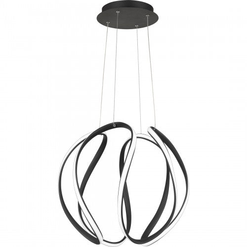 Quoizel PCWN2818EK | Waving Single Light 19" Wide LED Abstract Pendant