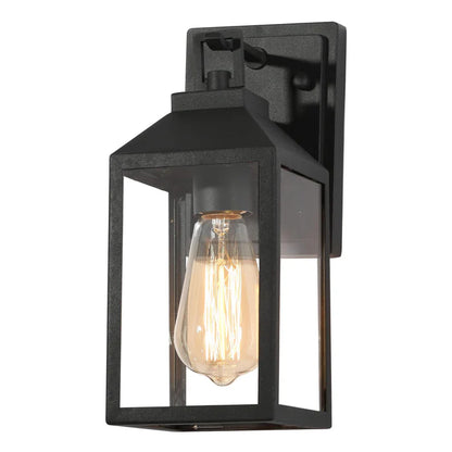 LNC A04370 | Scatria 1-Light Black Outdoor Wall Light