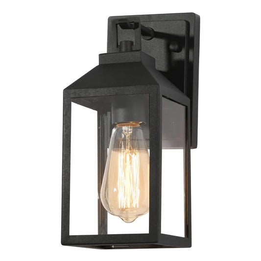 LNC A04370 | Scatria 1-Light Black Outdoor Wall Light