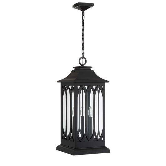 Signature Hardware PHEL4804SMBR | Stonehouse 3 Light 10-1/2" Wide Outdoor Pendant