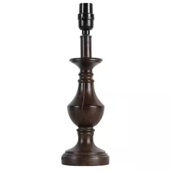 Hampton Bay 1003 156 243 | Mix and Match 14.25 in. H Dark Cherry Accent Lamp Base