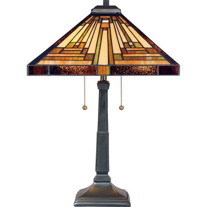 Quoizel TF885T | Stephen 23 inch 75 watt Vintage Bronze Table Lamp Portable Light, Naturals