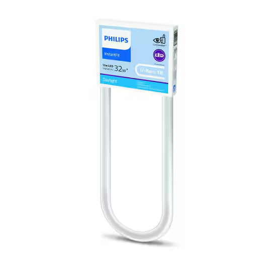 Philips U-BENT T8 Cool white | 32-Watt Equivalent U-Bend Linear T8 Type A InstantFit LED Tube Light Bulb (4000K)