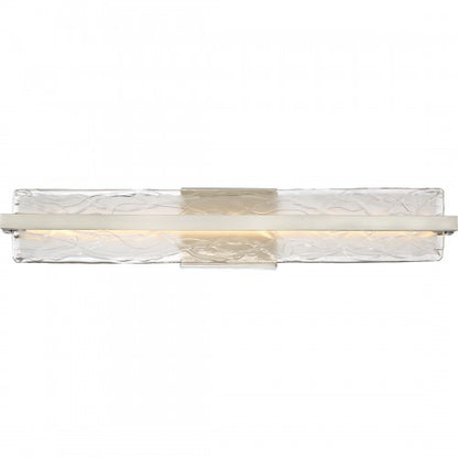 Quoizel PCGL8530BN | Glacial 1 Light 30" Bathroom Vanity Light