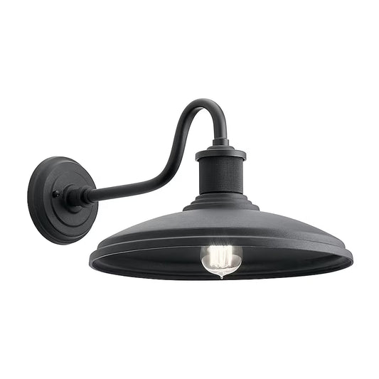 Kichler 49981BKT | Allenbury 14" Wide Outdoor Wall Light in Textured Black