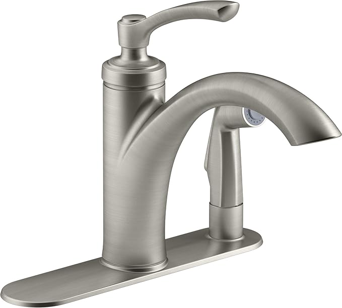 Kohler K-R29671-VS | Linwood Kitchen Sink Faucet, Vibrant Stainless