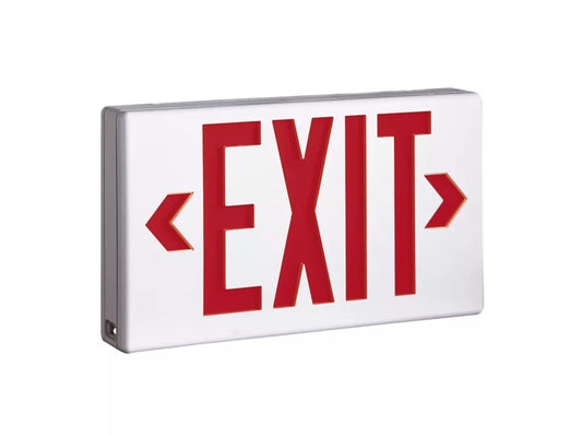 Sure-Lites ‎LPX6 | LED Exit Sign White Emergency Exit Light with Red or Green Letters