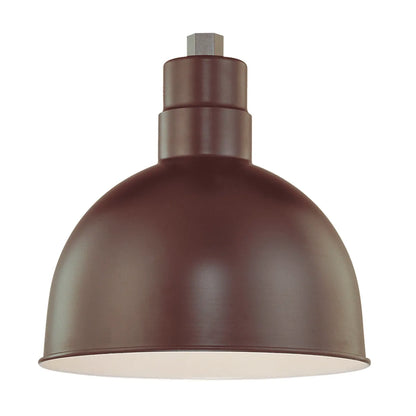 Millennium RDBS12-NB | RLM 1 Light 12" Wide Outdoor Dome Shade