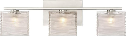Quoizel WCP8603BN | Westcap 22.5-in 3 -Light Brushed Nickel Transitional Vanity light