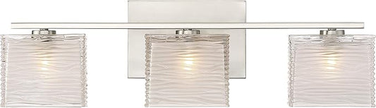 Quoizel WCP8603BN | Westcap 22.5-in 3 -Light Brushed Nickel Transitional Vanity light