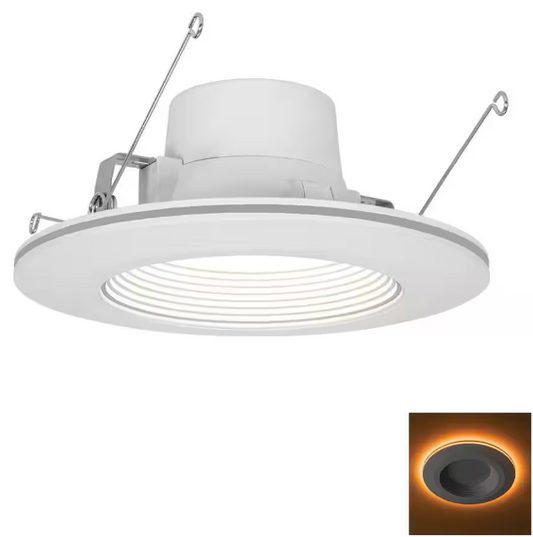 Commercial Electric 1003 456 565 | 6 in. Adjustable CCT Retrofit Integrated LED Recessed Downlight Trim with Night Light