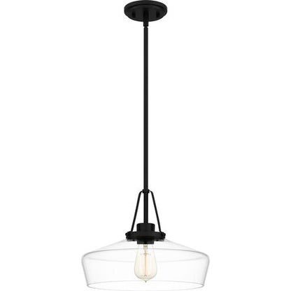 Quoizel QP5584MBK | Haven 1 Light 14 inch Matte Black Pendant Ceiling Light