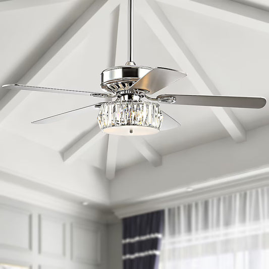 JONATHAN Y Lighting JYL9706A | Mandy 52" 5 Blade LED Indoor Ceiling Fan with Remote Control