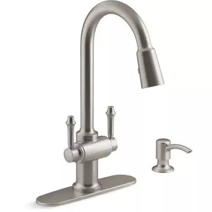 Kohler R22969-SD-VS | Thierry 2 Handle Pull-Down Kitchen Faucet NEW Sealed Box