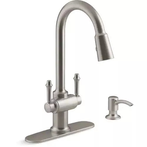 Kohler R22969-SD-VS | Thierry 2 Handle Pull-Down Kitchen Faucet NEW Sealed Box