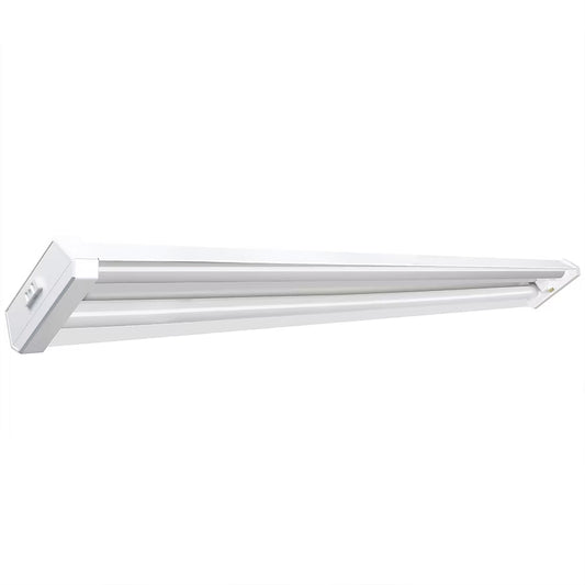 Utilitech 2592125 | 4-ft 4000 Lumens White Cool White LED Flush mount Garage Shop Light