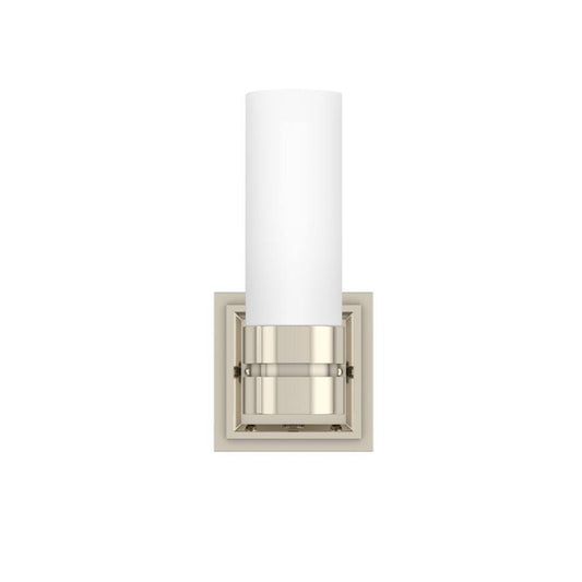Park Harbor PHVL2101PN | Como Single Light 5" Wide Bathroom Sconce with Frosted Glass Shade