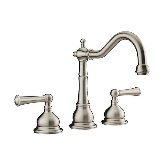 Jacuzzi MX78826 | Jacuzzi Barrea Brushed Nickel 2-handle Deck-mount Roman High-arc Bathtub Faucet (Valve Included)