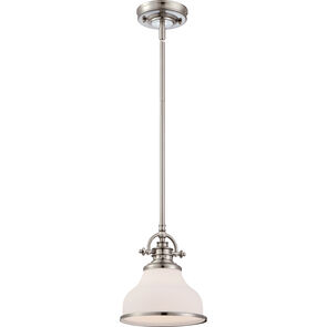Quoizel GRT1508BN | Grant 1 Light 8 inch Brushed Nickel Mini Pendant Ceiling Light in Brushed Nickel