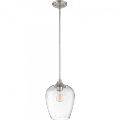 Quoizel TWE1510BN | Towne 1 Light 10 inch Brushed Nickel Mini Pendant Ceiling Light