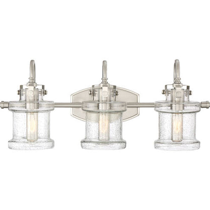 Quoizel DNY8603BN | Danbury 3 Light 24 inch Brushed Nickel Bath Light Wall Light
