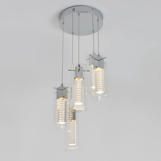 Artika HOL5SP-RN | Hologram 5-Light LED Pendant in Chrome Finish
