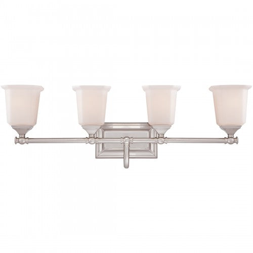 Quoizel NL8604BN | Nicholas 4 Light 31 inch Brushed Nickel Bath Light Wall Light