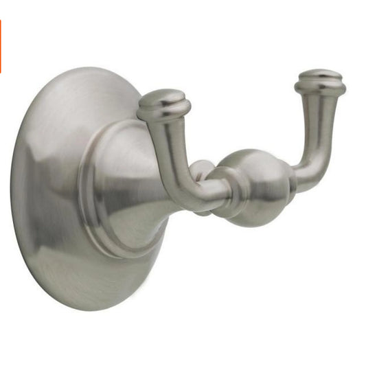 Delta GRE35-BN | Greenwich II Bath Hardware Towel & Robe Hook Satin Nickel