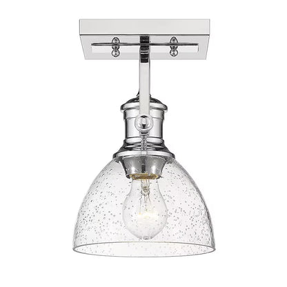 Golden Lighting 3118-1SF CH-SD | Hines 8" Wide Accent Light Ceiling Fixture