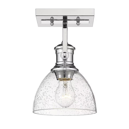 Golden Lighting 3118-1SF CH-SD | Hines 8" Wide Accent Light Ceiling Fixture