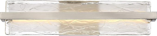 Quoizel PCGL8522BN | Platinum Glacial 1 Light Contemporary Bath Vanity - 5 Inches high