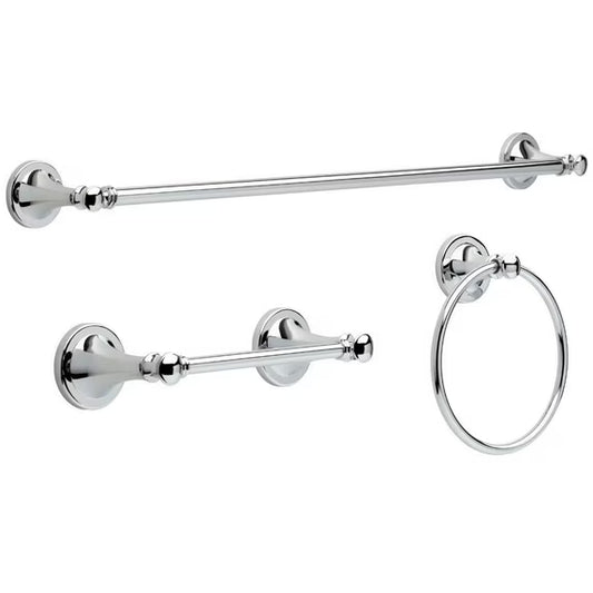 Delta SLV63-PC | Silverton 3 Piece Bath Hardware Set Chrome Finish