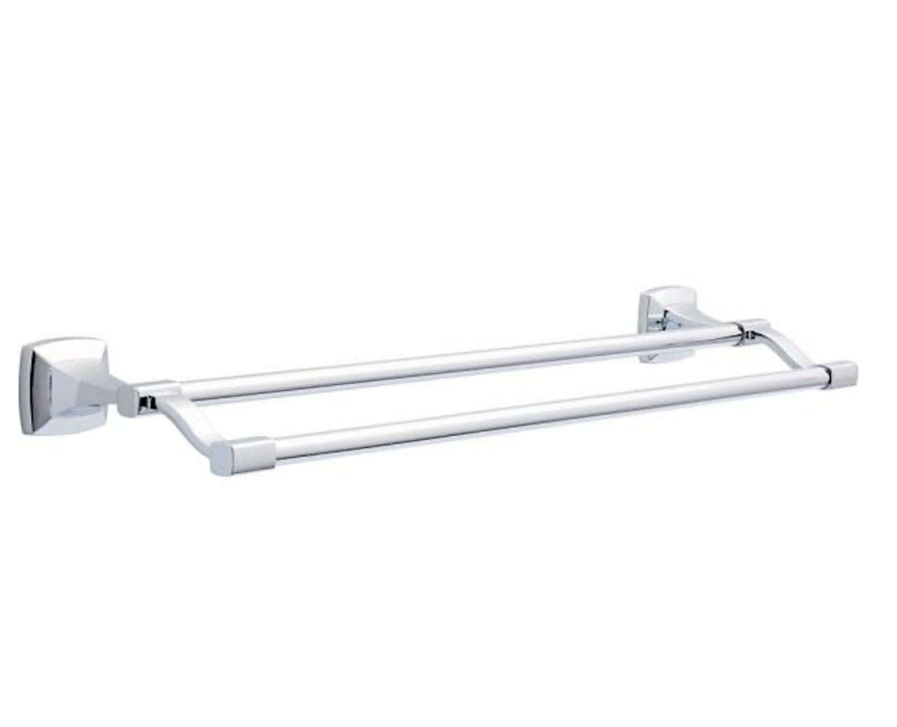 Delta PWD25-PC | Portwood Bath Double Towel Bar Polished Chrome Finish