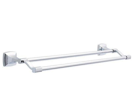 Delta PWD25-PC | Portwood Bath Double Towel Bar Polished Chrome Finish
